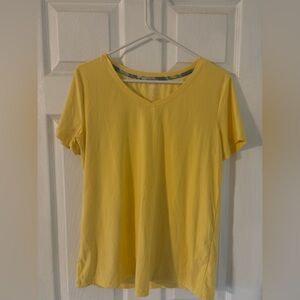 Sonoma Yellow V-Neck Sleepwear Top | Short Sleeve | Size M